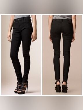 Burberry Black Skinny High Rise Jeans
